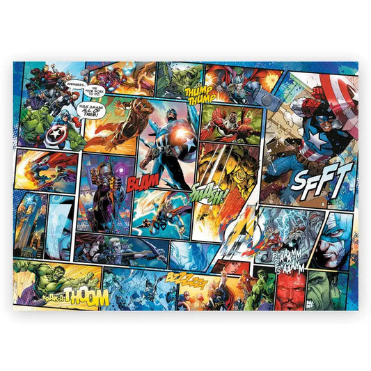 Puzzle 1000 pièces en bois: Marvel Comics