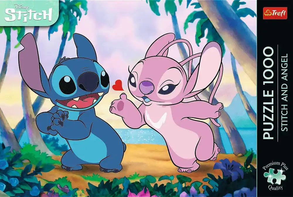 Puzzle Disney Stitch et Angel de 1000 pièces.