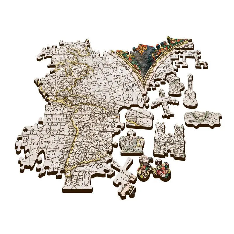 Puzzle 1000 pièces en bois: Ancient World Map