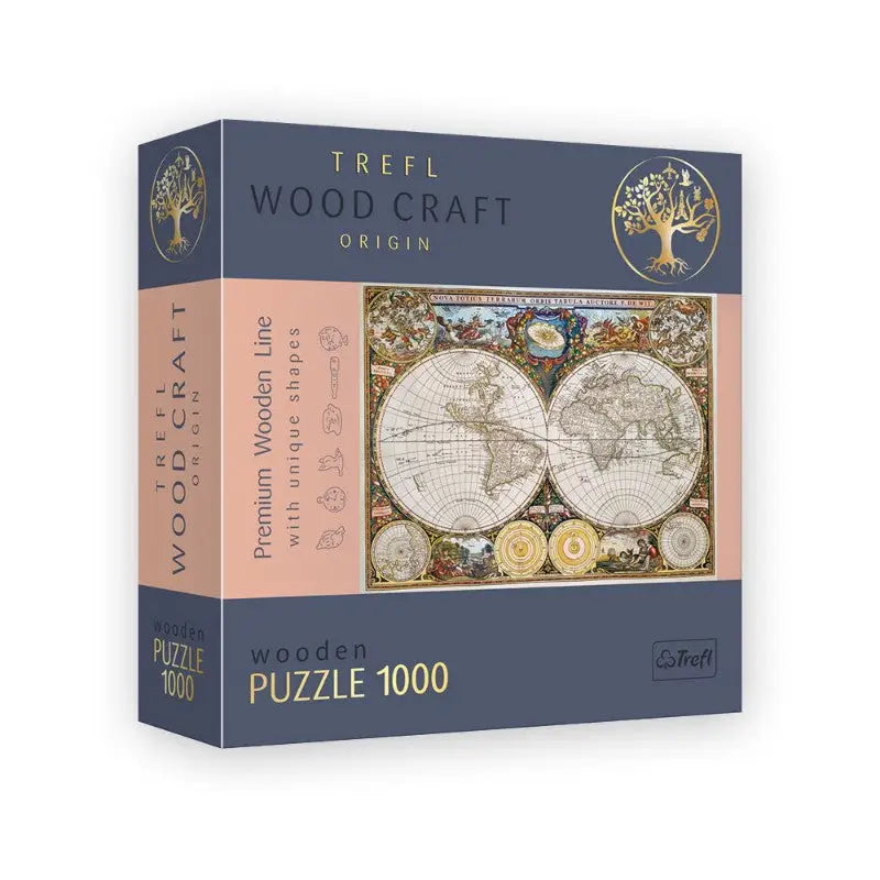 Puzzle 1000 pièces en bois: Ancient World Map