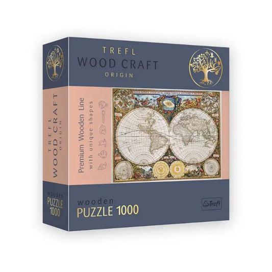 Puzzle 1000 pièces en bois: Ancient World Map