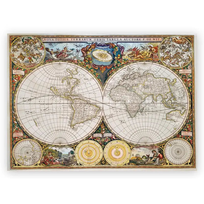 Puzzle 1000 pièces en bois: Ancient World Map