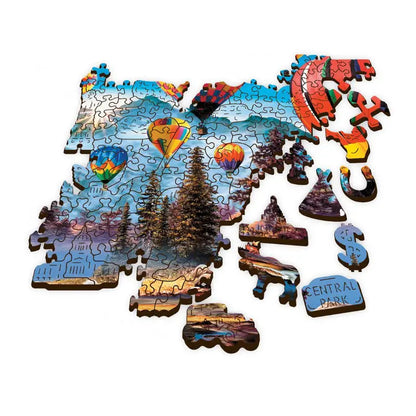 Puzzle 1000 pièces en bois: Colorful Balloons