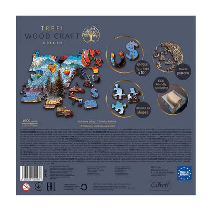 Puzzle 1000 pièces en bois: Colorful Balloons