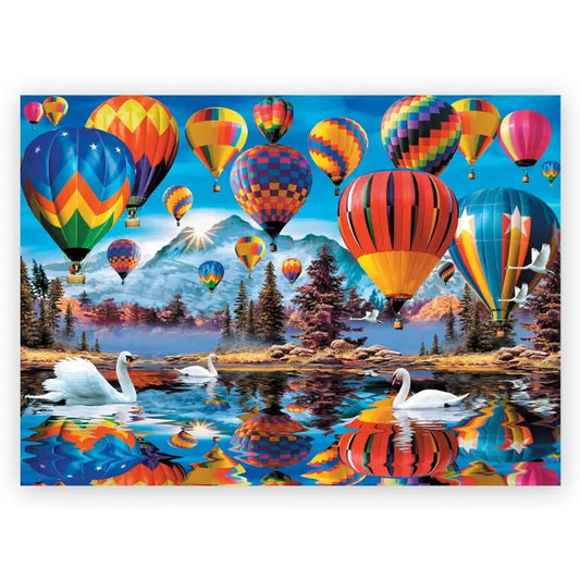 Puzzle 1000 pièces en bois: Colorful Balloons
