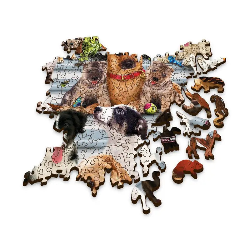 Puzzle 1000 pièces en bois: Doggy Friendship