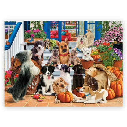 Puzzle 1000 pièces en bois: Doggy Friendship