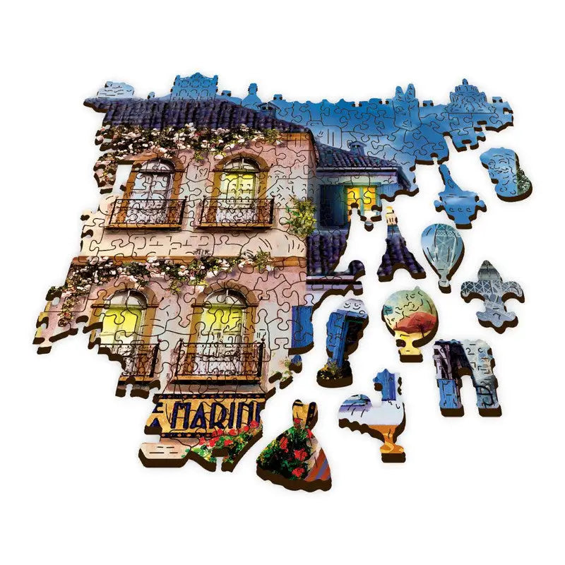 Puzzle 1000 pièces en bois: French Alley
