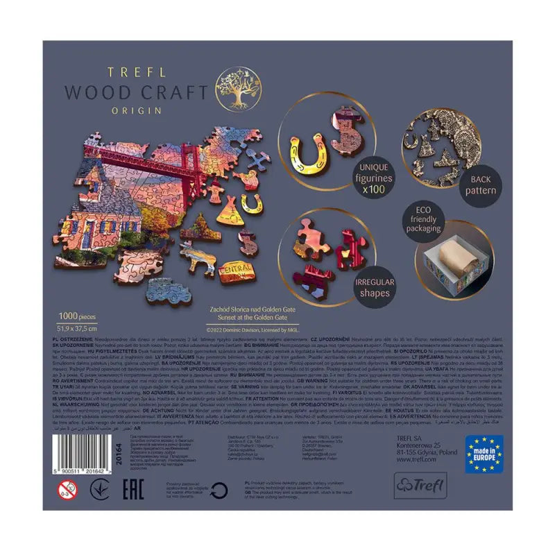 Puzzle 1000 pièces en bois: Golden Gate