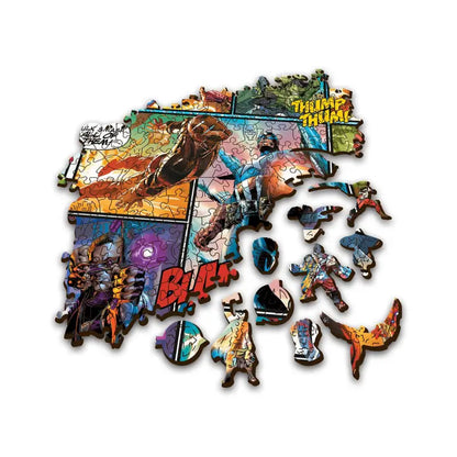 Puzzle 1000 pièces en bois: Marvel Comics