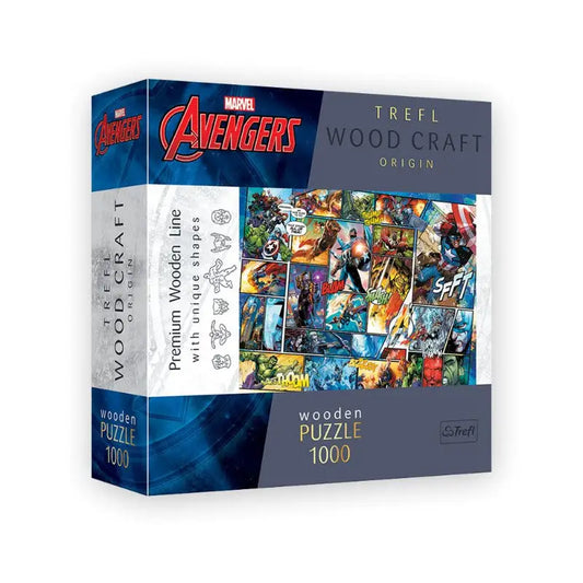 Puzzle 1000 pièces en bois: Marvel Comics