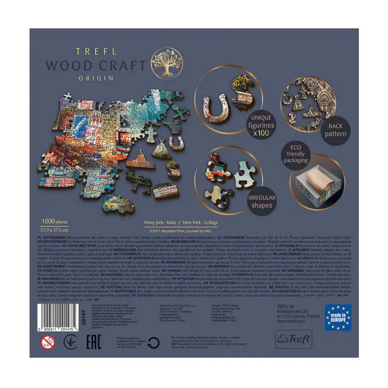 Puzzle 1000 pièces en bois: New York
