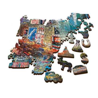 Puzzle 1000 pièces en bois: New York