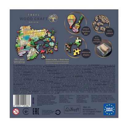Puzzle 500 pièces en bois: Beach House