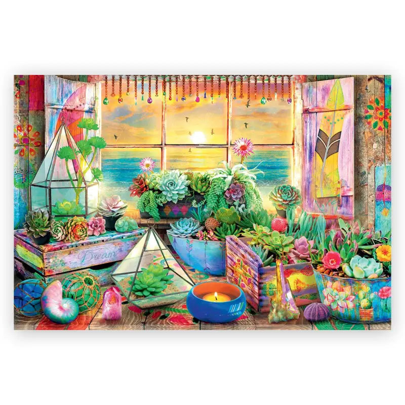 Puzzle 500 pièces en bois: Beach House