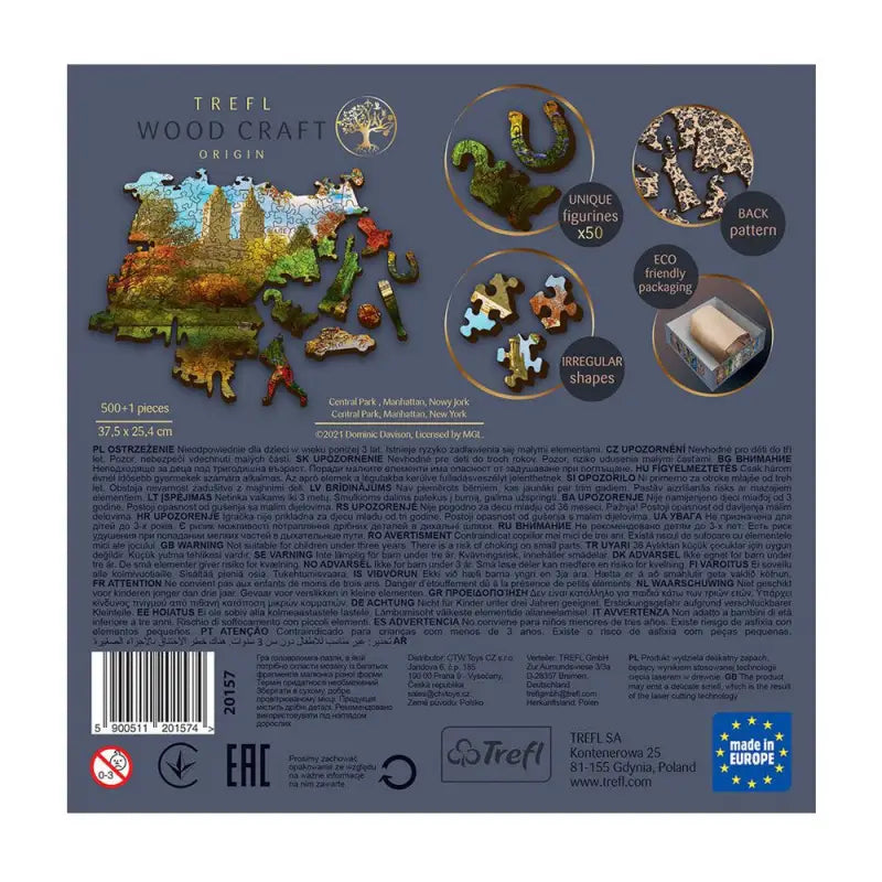 Puzzle 500 pièces en bois: Central Park