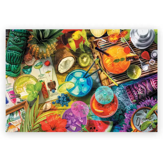 Puzzle 500 pièces en bois: Colorful Coktail