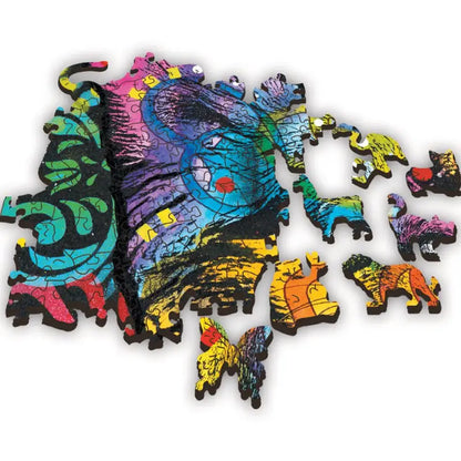 Puzzle 500 pièces en bois: Colorful Puppy