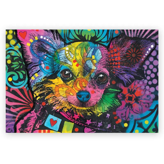 Puzzle 500 pièces en bois: Colorful Puppy